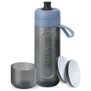 Brita Active 0,6 l pastelno modra filtrirna steklenica + 2 mikrodisk filtra