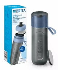 Brita Active 0,6 l pastelno modra filtrirna steklenica + 2 mikrodisk filtra