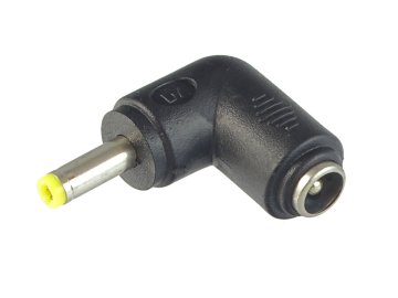 Adapter iz vtiča DC 1,7/4,0 na vtičnico DC 2,1/5,5, kotni