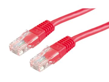 Omrežni kabel LAN Ethernet CAT 5e PatchCord 1 m rdeče barve