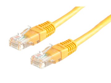 Omrežni kabel LAN Ethernet CAT 5e PatchCord rumene barve 0,25 m