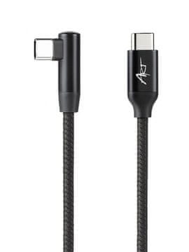 USB-C / USB-C ART PD kabel 60W 480 Mb/s 2 m kotni črne barve