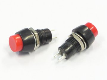 Pritisno stikalo PBS-20A-2 rdeče IZKLOP-VKLOP 10 kosov