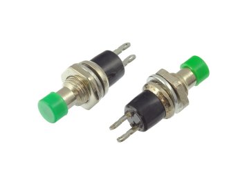 Pritisno stikalo PBS-10C-2 zeleno IZKLOP-(VKLOP) 10 kosov