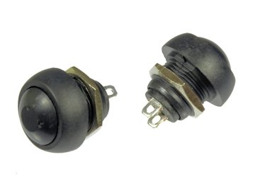 Stikalo PBS-33BBLA 250V AC črno (VKLOP)-IZKLOP 5 kosov