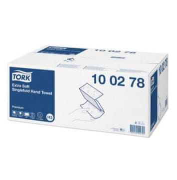 Tork 100278 - Enojno zložena ekstra mehka brisača (ZZ pregib)