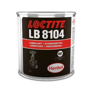 Loctite LB 8104 1 l prozorna mast na osnovi silikona in silikagela, za mazanje plastike in elastomerov, H1 NSF odobritev, za ventile in tesnilne uvodnice, do +200 °C