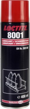 Loctite LB 8001 400 ml brezbarvna univerzalna mast na osnovi mineralnega olja, prodorna, brez vonja, ščiti pred trenjem, certificirana po NSF H1