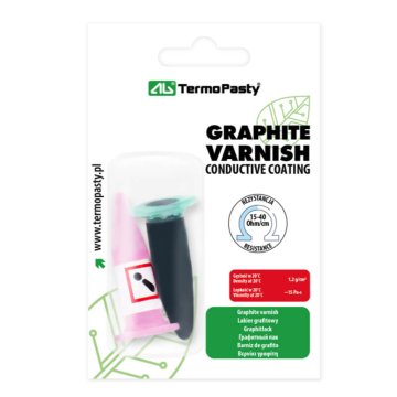 Grafitni lak v viali s topilom za popravilo elektronike, precizno orodje