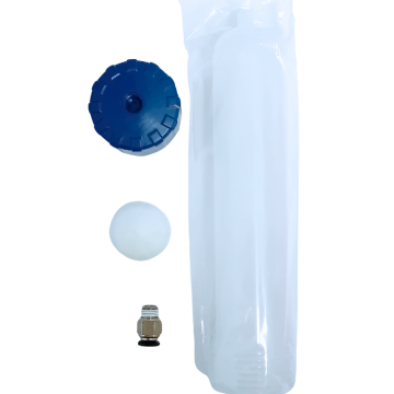 IB Brizga za doziranje lepila, tesnilnih mas in past, dozirna tuba, prozorna, 100 ml, 1 kos z navojno konico 37 x 200 mm
