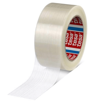 Tesa Pakirni trak iz filamentov 50 m x 50 mm, bel, za paletizacijo, vezanje in pritrjevanje tovora, vzdržljiv, močan
