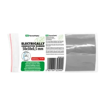 Električno prevodna guma 50x50x0,5 mm brez lepila - material za popravilo tipkovnic, kalkulatorjev in nadzornih plošč