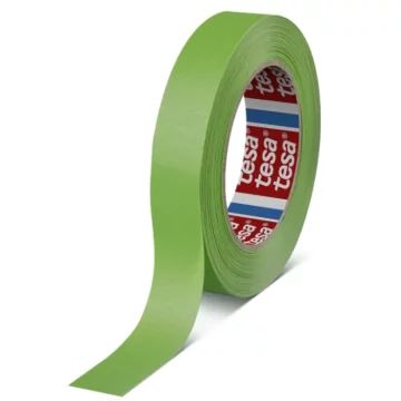 Tesa 4338 120°C slikarski maskirni trak, zelen, 50 m × 25 mm, krep papir, naravni kavčuk