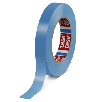 Tesa 64284, MOPP trak za vezanje za srednje obremenitve, 66 m x 19 mm, svetlo moder, lepilo iz sintetičnega kavčuka, nizek raztezek, odstranjevanje brez sledi