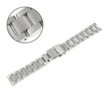 Pacific 20mm srebrna PVD GR2 jeklena zapestnica za uro Model 3