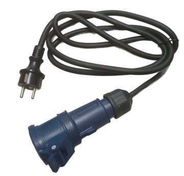 električni kabel OW 3x2,5 mm, dolžina 2 m, MODRA vtičnica