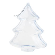 33 Akrilna kroglica za decoupage božično drevo, zložljiva, prozoren obesek TG38741-BN 10 cm