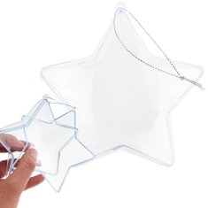 33 Akrilna kroglica, zložljiva zvezda, plastični obesek za decoupage TG68995