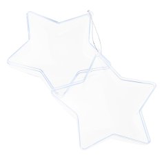 33 Akrilna kroglica, zložljiva zvezda, plastični obesek za decoupage TG68995