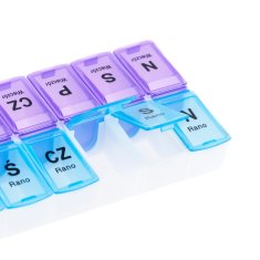 33 Posoda, škatla za tablete, organizator, 7 dni v tednu, zjutraj in zvečer, TG71401
