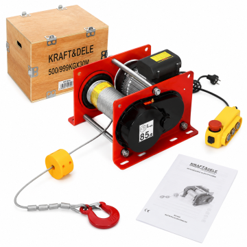 Kraft&Dele Električni vitel 30m 500/999kg |
