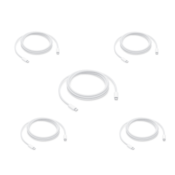 Pleteni podatkovni kabel USB-C - C za iPhone 15/15 Pro Max/iPad Pro 2023, 1 m, 5 kosov
