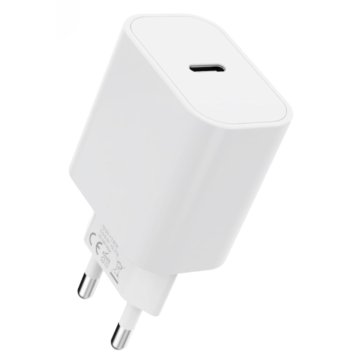 20W USB Type-C stenski polnilnik, združljiv z iPhone 16e, kabel ni priložen