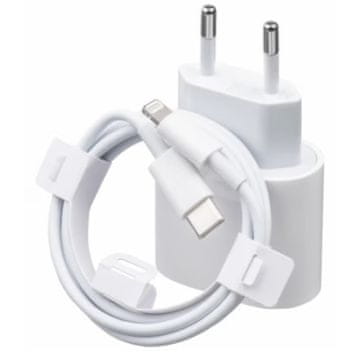Stenski polnilnik FastCharge USB-C 20W s kablom Lightning 2m 37W, združljiv z iPhone 11, 12, 13, 14 Pro/ProMax