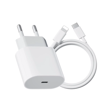 Stenski polnilnik , združljiv z iPhone 11/12/13/14/Pro/Pro Max/iPad/AirPods, podatkovni kabel Lightning Fast Charge 20W