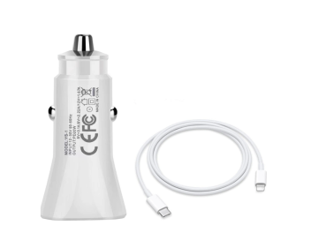 Komplet Incarcator Auto USB-C 20W združljiv z iPhone 13/13pro/13proMax/12 pro max