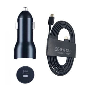 Komplet avtomobilskega polnilnika 45W PD USB-C za Samsung S24, S22, S23 Ultra, 5A polnilni kabel 1,8 m