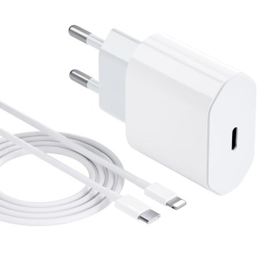 Komplet za hitro polnjenje 20W PD, združljiv z iPhone 14 Pro / 14 Pro Max / 13 Pro / 13 Pro Max / 12 Pro / 12 Pro Max, hitro polnjenje tipa C - podatkovni kabel Lightning, 2 m