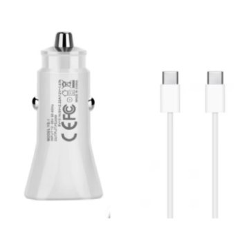 Komplet za hitri polnjenje avtomobilskega polnilnika 20 W in 2-metrski podatkovni kabel za hitri polnjenje USB tipa C do C 67 W, združljiv z Apple iPhone 16 / 16 Pro / 16 Pro Max / 15 Pro Max
