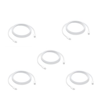 Podatkovni in polnilni kabel za iPhone 15 / 15 Plus / 15 Pro / 15 Pro Max USB-C 60W 1 m v razsutem stanju 5 kosov