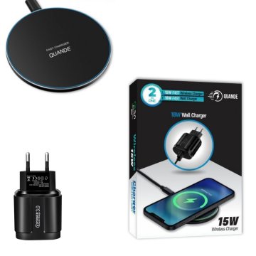 15W Slim Pad brezžični polnilnik s super hitrim polnjenjem