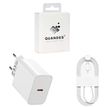 Komplet za hitro polnjenje 20 W in kabel USB-C 60 W dolžine 1 m, združljiv z iPhone 15, Pro, Max in iPad 2020