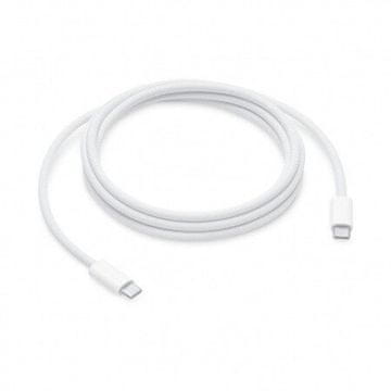 Pleten polnilni in podatkovni kabel, združljiv z Apple USB-C 240W, bel, 2 m