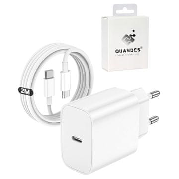 Komplet za super hitro polnjenje USB-C 20W PD, podatkovni kabel CC 2 m 5A