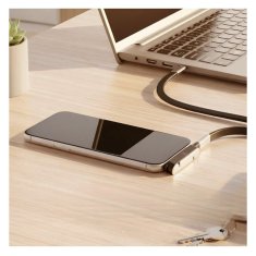 2-v-1 USB-C kabel za hitro polnjenje in prenos podatkov s stojalom 240 W 1,2 m, združljiv z Lightning PD, 2-pakiranje