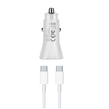 Komplet hitrega avtomobilskega polnilnika USB-C 20 W za iPhone 16/15 Pro/16 Pro Max/15 Pro Max z 2 m podatkovnim kablom CC 67 W