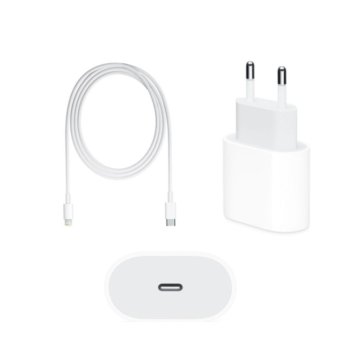 Foxconn 18W stenski polnilnik s hitrim polnjenjem za iPhone 11 Pro, 11 Pro Max in 2m podatkovni kabel za hitro polnjenje Type-C na Lightning, v razsutem stanju