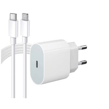 Komplet za hitro polnjenje 20 W, združljiv z iPhone 14, 13, 1 2, 11, 2-metrski podatkovni kabel