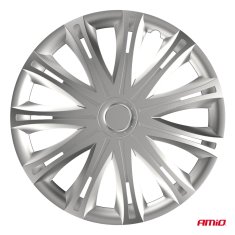 AMIO Komplet 4-delnih pokrovov za avto, srebrni, 13" palcev, COLOR BOX