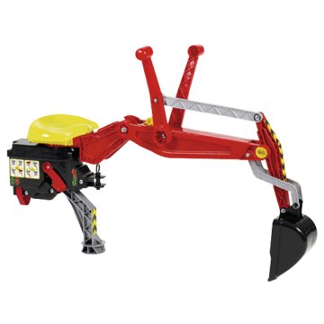 Rolly Toys Zadnji bager s ključavnico, rdeč
