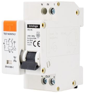 Bemko Schelinger RCBO 2P B 10A 30mA AC odklopnik
