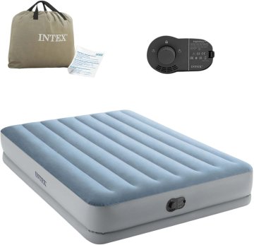 Intex zračna vzmetnica 203 x 152 x 36 cm z vgrajeno električno črpalko 64159 (6941057423449)