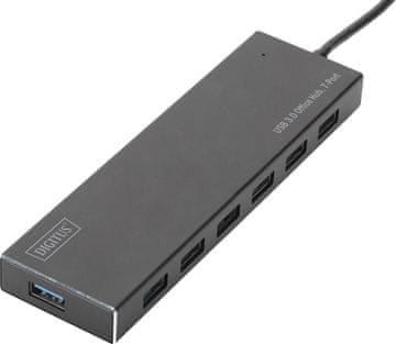 Digitus USB 3.0 Hub 7-v-1 pisarniški Hub (DA-70241-1)