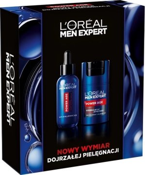 L'Oreal Paris Men Expert Set vlažilna krema 50 ml + serum s hialuronsko kislino 30 ml (5905076885825)