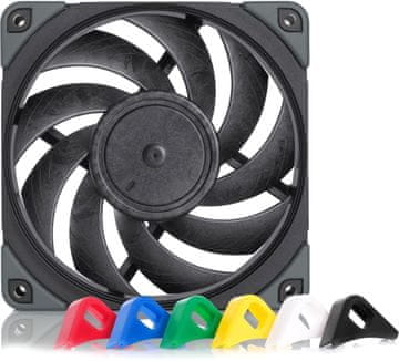 Noctua NF-A12x25 PWM CHROMAX hladilnik. ČRN. NADOMESTNI