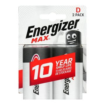 Energizer Alkalne baterije Max D / LR20 - 2 kosa (blister)